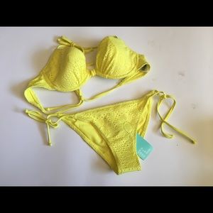 Brand new with tags bikini neon yellow